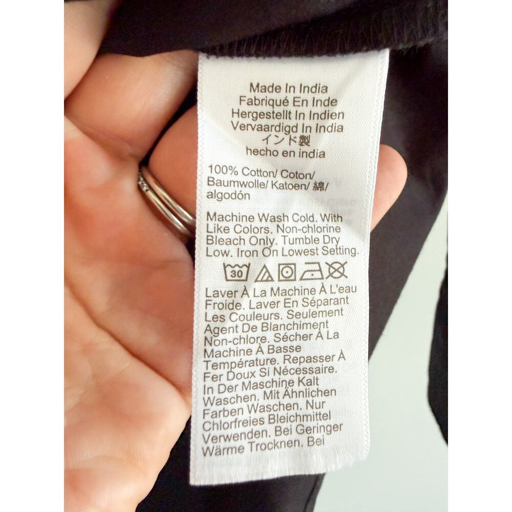 JCrew Factory | NWT Signature Fit Cotton Poplin Button Up Black | Sz M - Picture 7 of 11